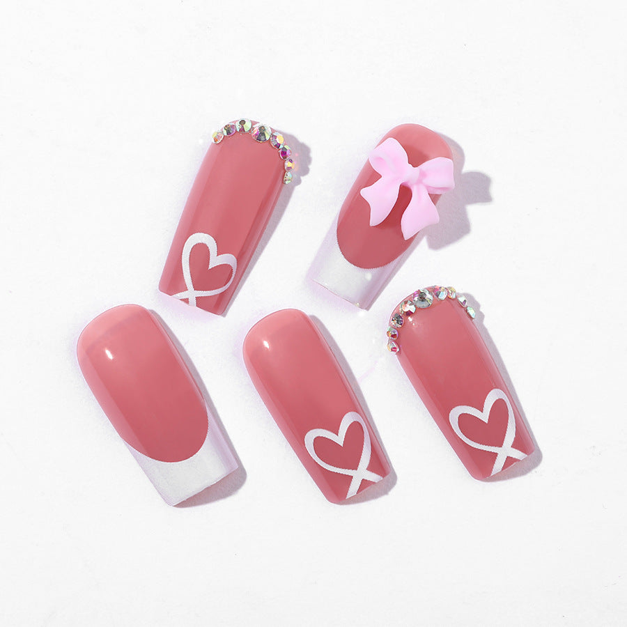 Premium French Tip Press-On Nails Bowlift