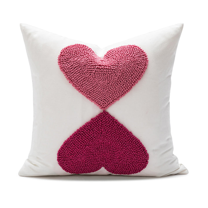 Women Decorative Pillowcase with Heart Pattern Bowlift