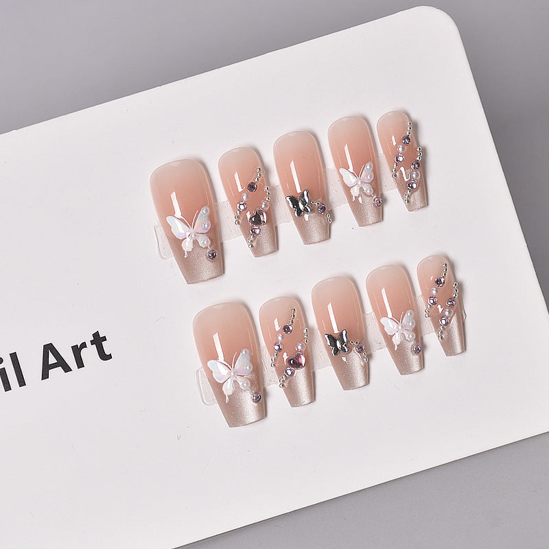 Whimsical Character-Designed Press-On Nail Art Bowlift