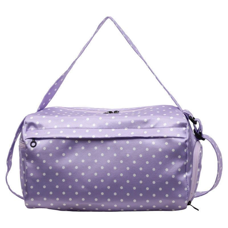 Stylish Polka Dot Travel Duffel