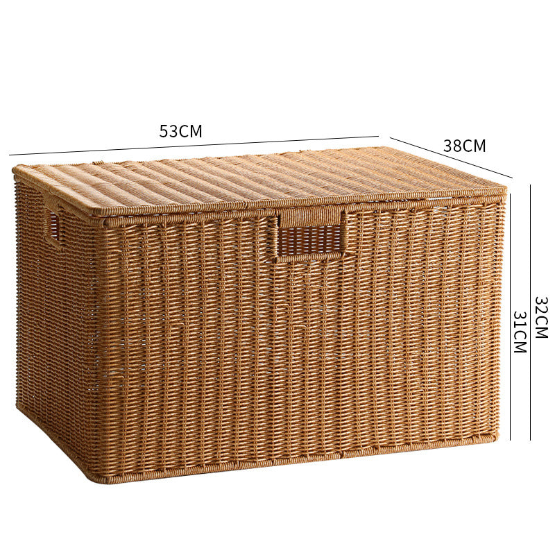 Unisex Multifunctional Storage Box made of natural wicker Bowlift