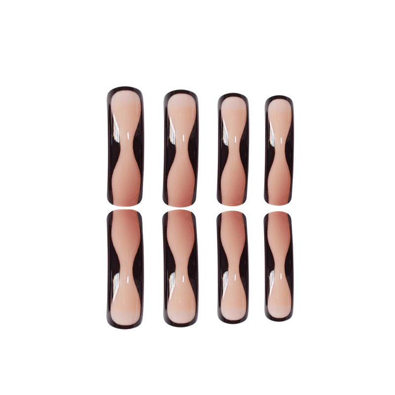Artistic Wave Design Press-On Nails Bowlift