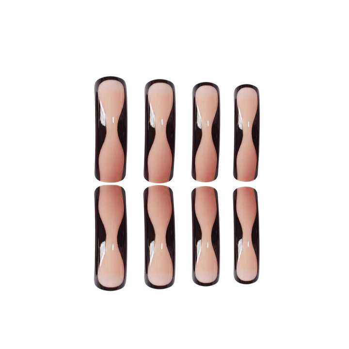 Artistic Wave Design Press-On Nails Bowlift