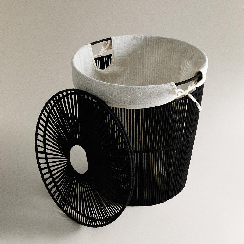 Stylish laundry basket with decorative cover Bowlift
