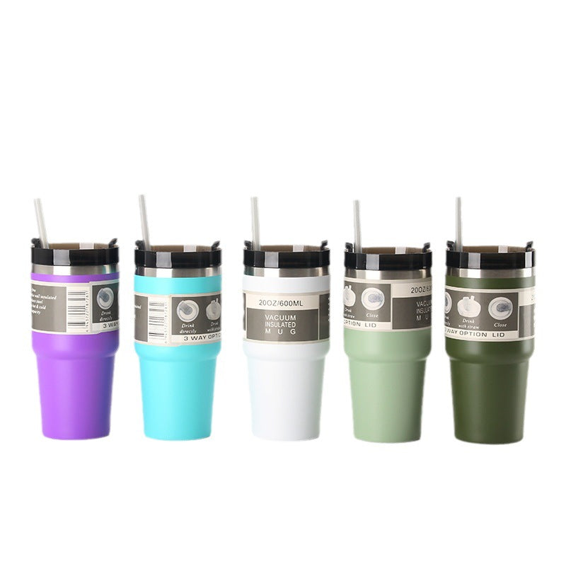 Women Insulated Drinking Cups with Reusable Straw Bowlift