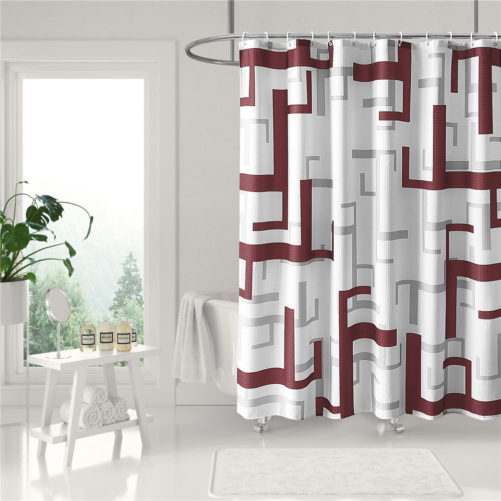 Modern Geometric Shower Curtain Bowlift