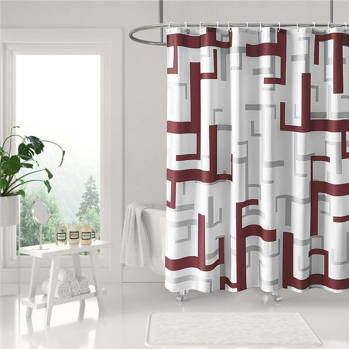 Modern Geometric Shower Curtain Bowlift