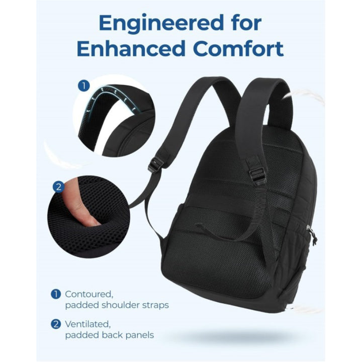 Padded backpack with multifunctional storage Bowlift