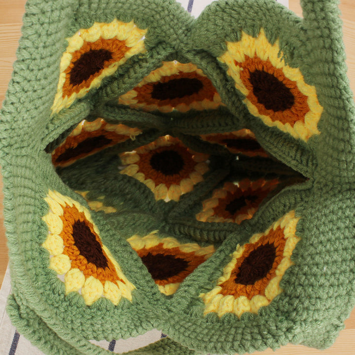 Handbag with Floral Crochet Patterns Bowlift