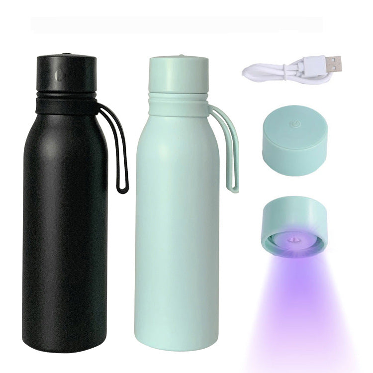Women's UV Disinfection Water Bottle with LED Display and USB Port Bowlift