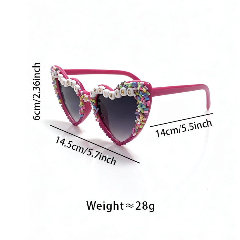 Statement Heart-Shaped Sunglasses Bowlift 1787141240