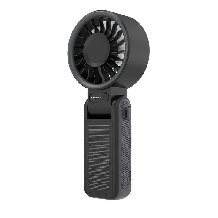Unisex Portable Rechargeable Handheld Fan with Solar Charging Bowlift