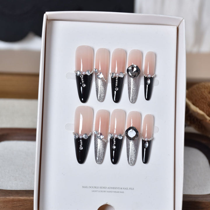 Elegant Stiletto Nail Art Extensions Bowlift