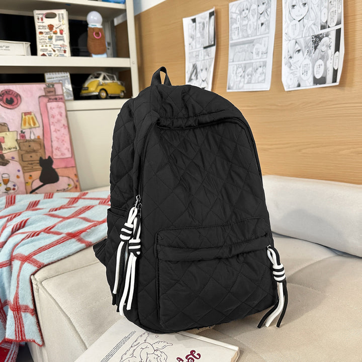Quilted Multi-Pocket Backpack