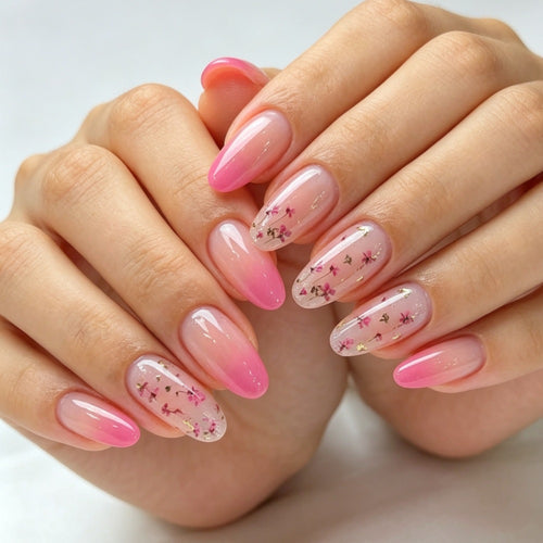 Floral Ombre Press-On Nails Set Bowlift