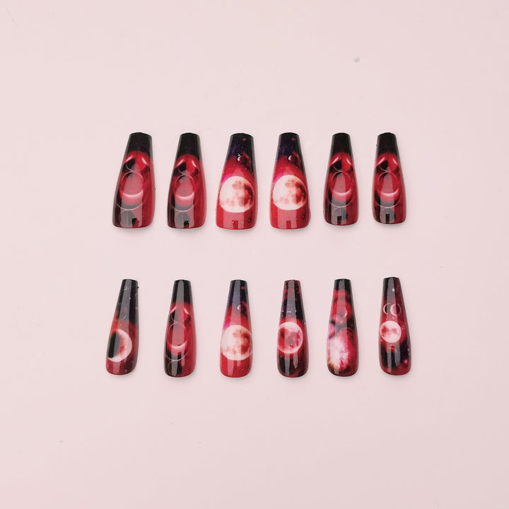 Celestial Themed Nail Art Design Bowlift