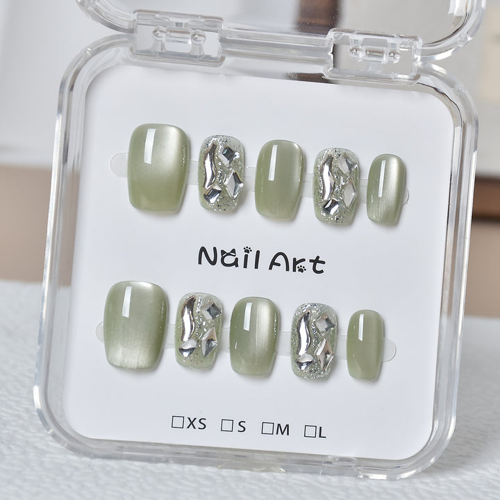 Premium Glamorous Press-On Nail Extensions Bowlift