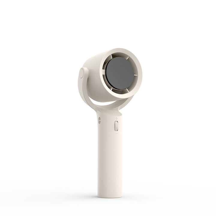 Unisex but more compact rechargeable handheld fan with adjustable tilt head and quiet brushless motor Bowlift