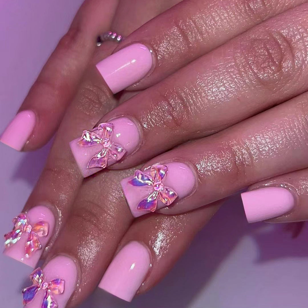 Artificial nails with unique 3D decorations Bowlift