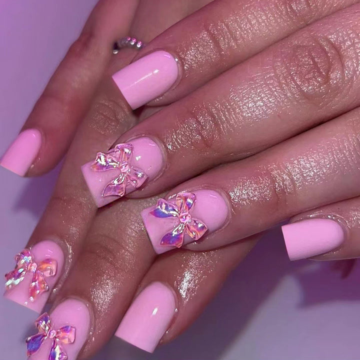 Artificial nails with unique 3D decorations Bowlift
