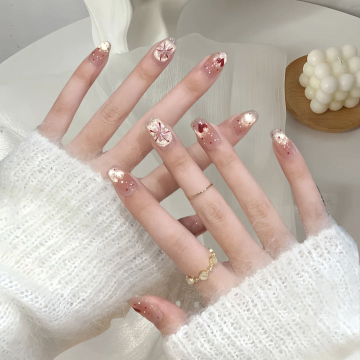 Artistic Glitter Nail Design Bowlift