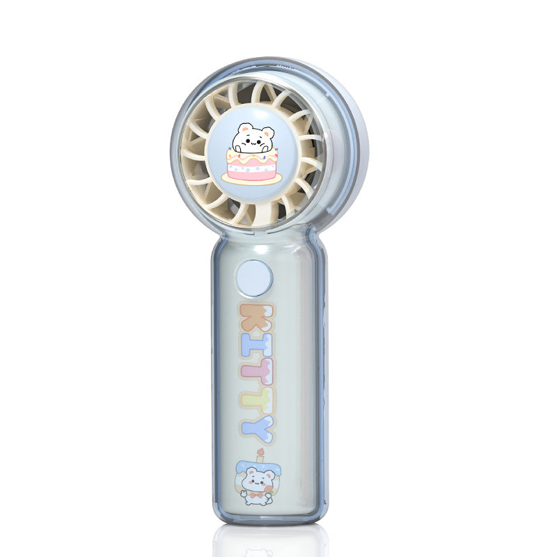 Unisex Portable Handheld Fan with Cute Cat Design Bowlift