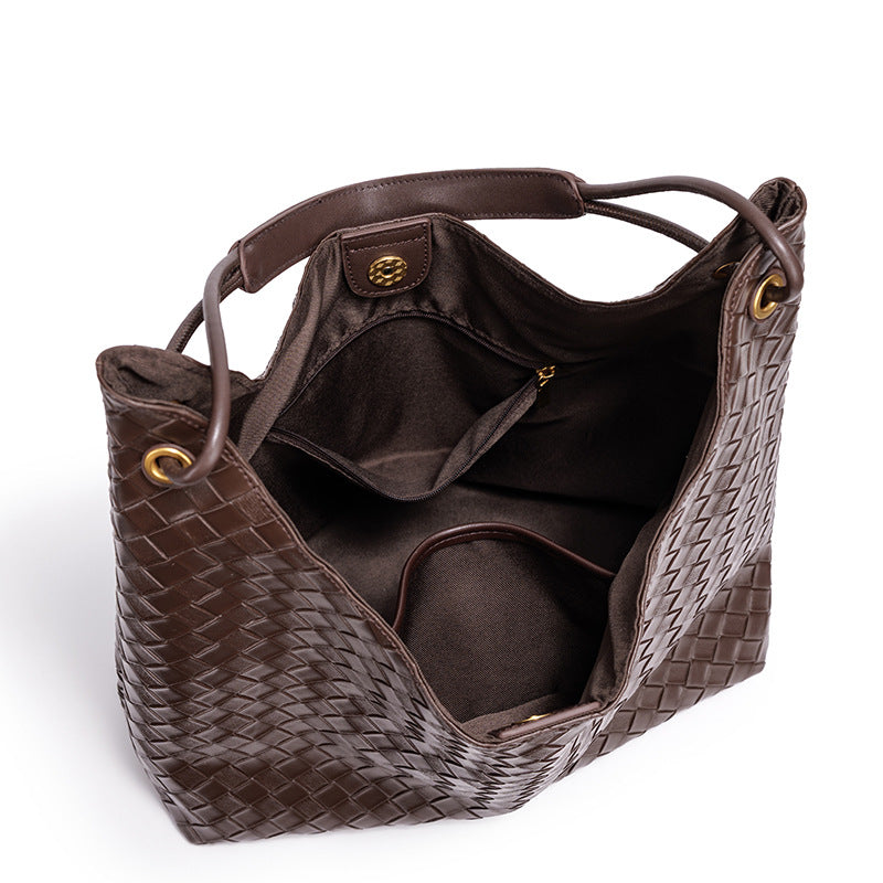 Stylish Woven Hobo Handbag Bowlift
