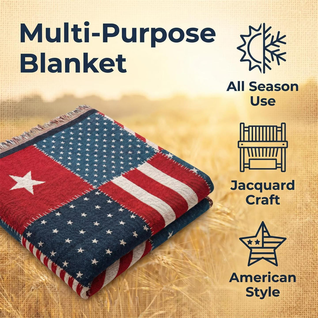Americana Patterned Sofa Cover