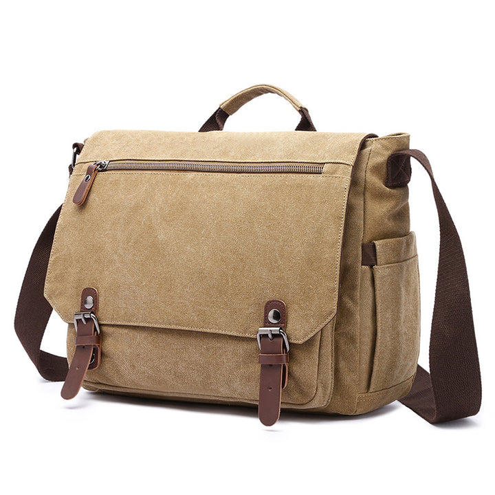 Trendy Canvas Shoulder Bag Bowlift