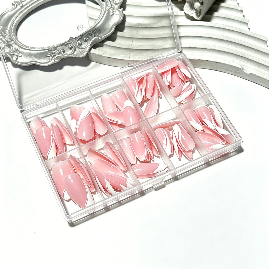 Premium Press-On Nail Tips Set Bowlift