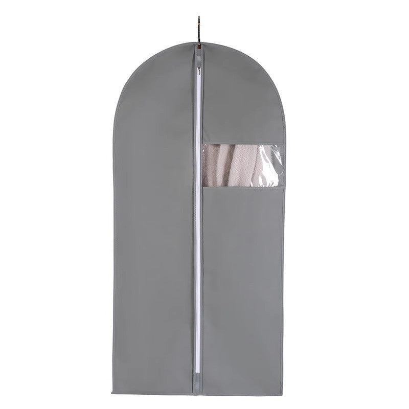 Long Travel Garment Bag for Suits and Coats with Clear Viewing Window and Full-Length Zipper Bowlift