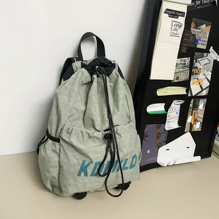 Drawstring Closure Lightweight School Backpack Bowlift