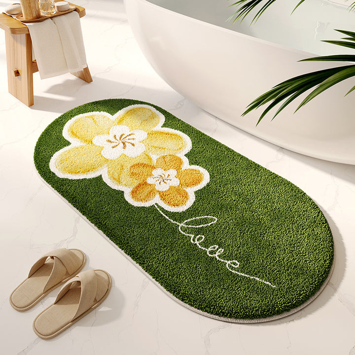 Soft Textured Bathroom Rug Bowlift