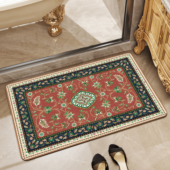 Elegant Vintage-Inspired Bath Mat Bowlift