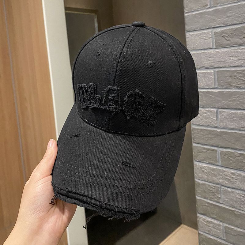 Women's Distressed Cotton Cap Bowlift