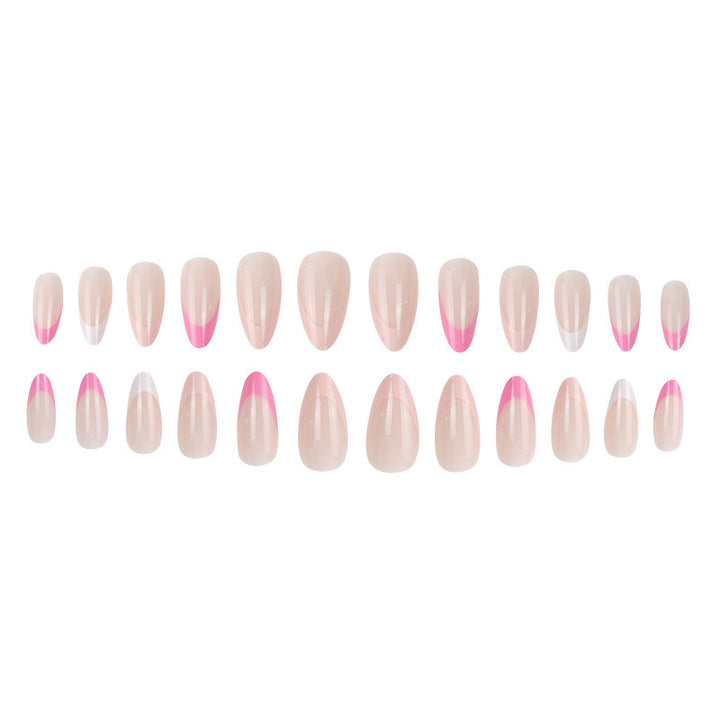 Elegant Stiletto Press-On Nails with Unique French Tips Bowlift