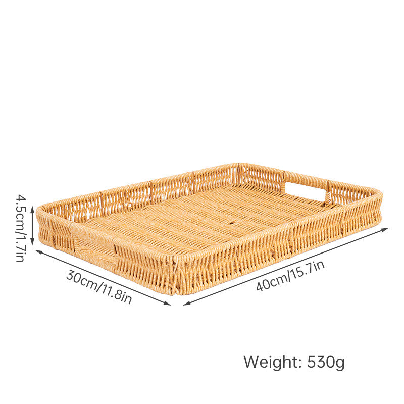 Rectangular Woven Serving Tray Bowlift