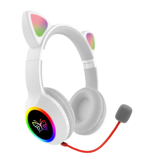 Cat Ears RGB Gaming Headset Bowlift