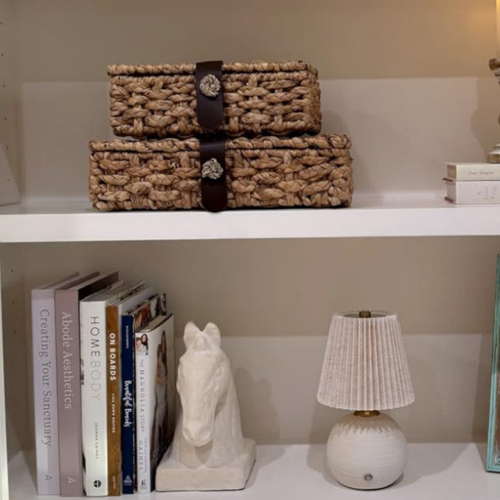 Handcrafted Storage Box Made of Braided Natural Material Bowlift