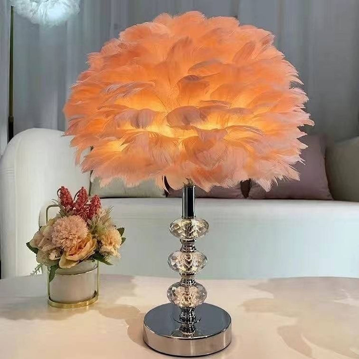 Feathered Table Lamp