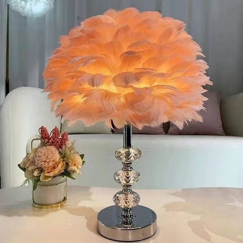 Feathered Table Lamp