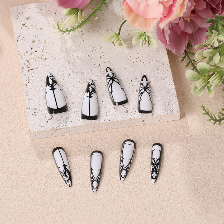 Creative nail art with floral design Bowlift