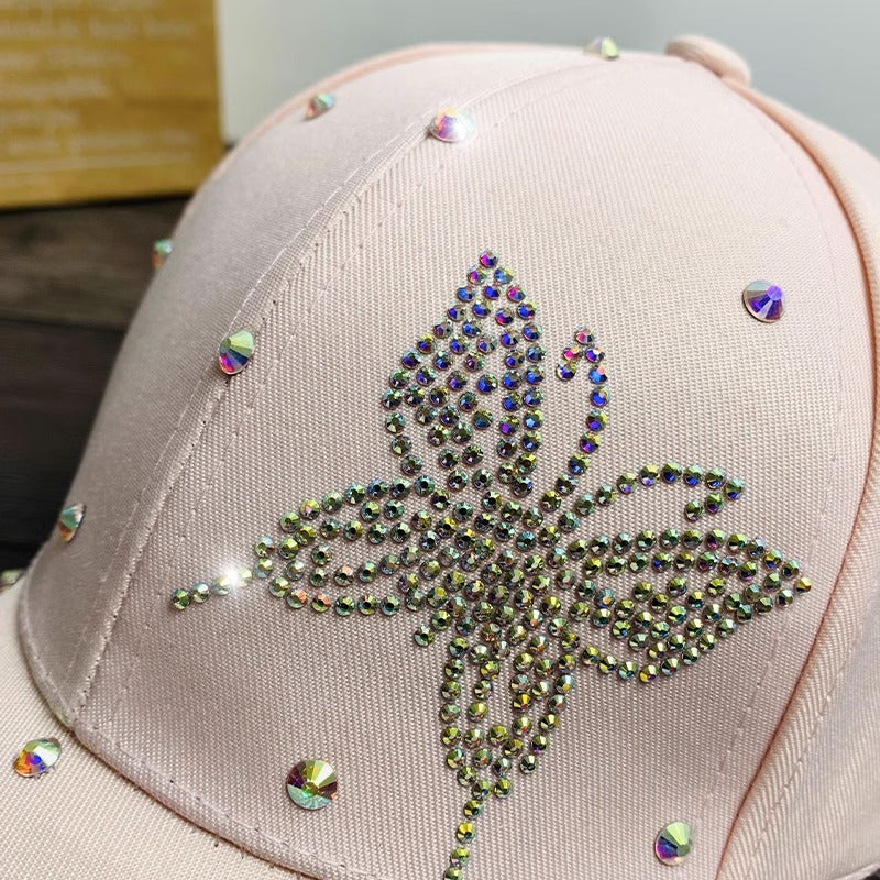 Women's Rhinestone-Embellished Baseball Cap Bowlift