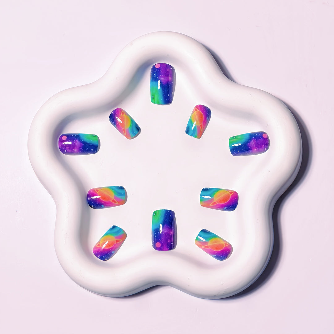 Celestial Space-Inspired Nail Art Bowlift