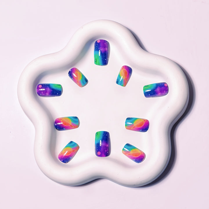 Celestial Space-Inspired Nail Art Bowlift