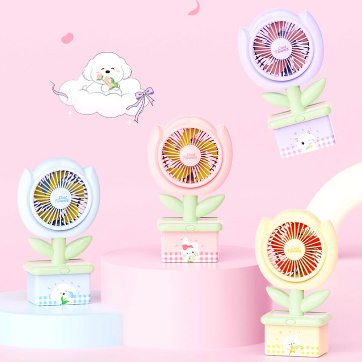 Ladies decorative mini table fan Bowlift