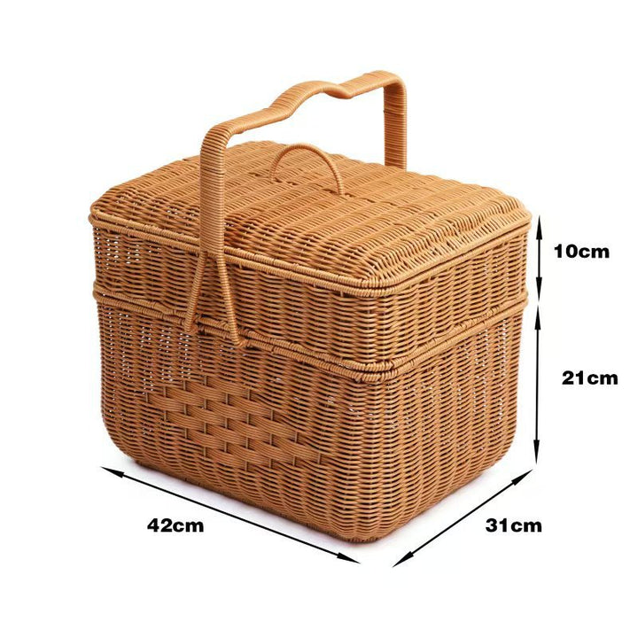 Round Woven Storage Basket Bowlift