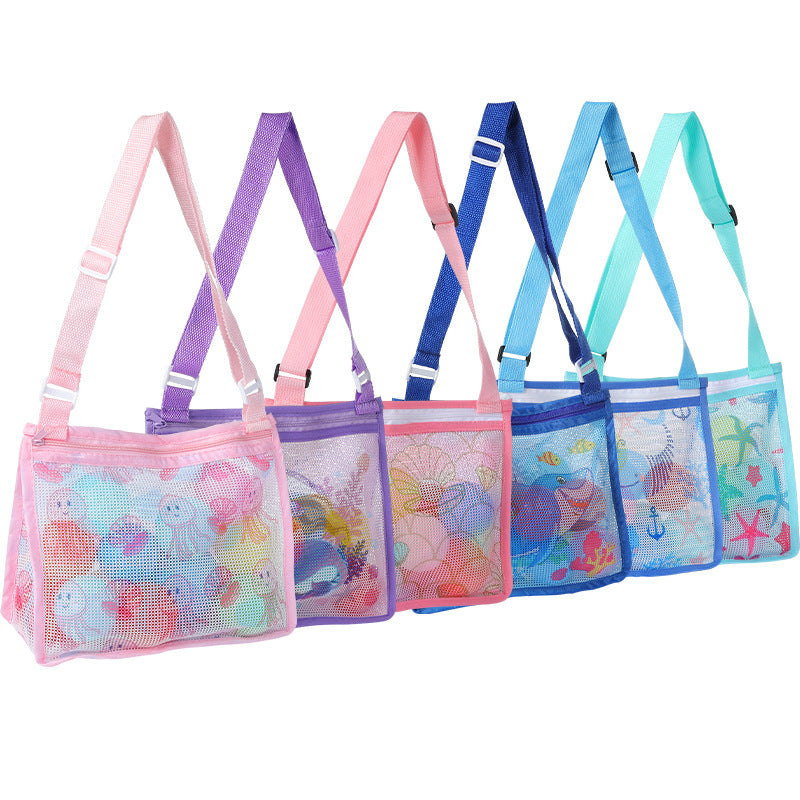 Practical Beach Bag Made of Mesh Material Bowlift