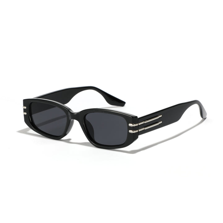 Women's fashionable rectangular sunglasses with elegant metal accents Bowlift
