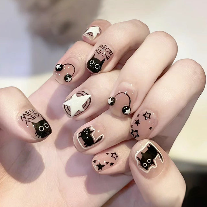 Ombre Press-On Nails with Glossy Finish Bowlift